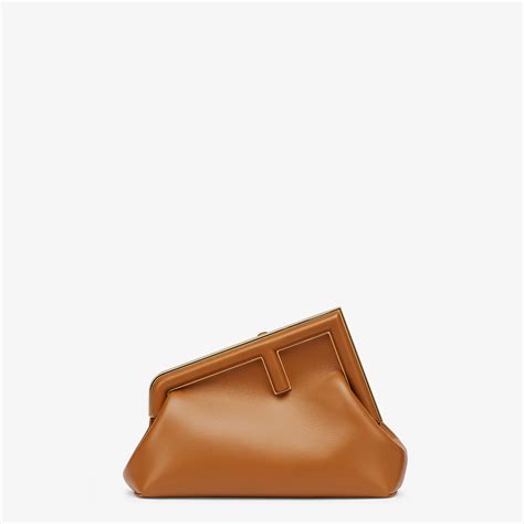 fendi handbag brown|Fendi first clutch.